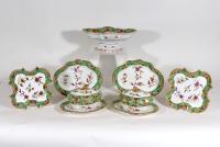 Spode Porcelain Dessert Service, Pattern # 302,  Thirty-Two Pieces,  Circa 1800-1810
