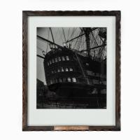 gelatin print of the stern of HMS Victory