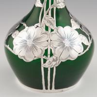‘Tall Bulb Vase” Silvered Glass by the Alvin Corporation - circa 1920
