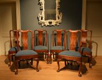 George II cabriole leg mahogany side chairs