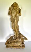 Helios - 1920s patinated plaster sculpture by Richard Garbe, RA