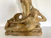 Helios - 1920s patinated plaster sculpture by Richard Garbe, RA