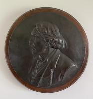 Albert Toft - Bronze portrait relief plaque of Sir Henry Irving