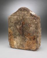 Rare Early Architectural Sundial With primitive Human Face Carved Cresting Hand Carved Stone and Metal Scottish, c. 1680