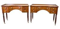 Rare Pair Of Regency Mahogany Dressing Tables
