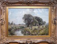 Oil painting Yorkshire landscape Herbert Royle