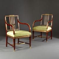 Early 19th Century Russian Open Armchairs