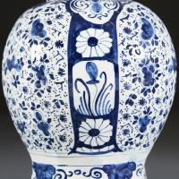 Large Scale Blue and White Delft Lamp