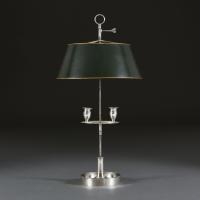 19th Century Silver Bouillotte Lamp