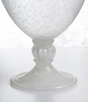 Seguso pulegoso Veronese vase of classical shape on high base