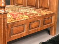 Diminutive Antiquarian Oak Jacobean Style Tester Bed