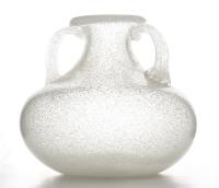 Murano pulegoso two-handled vase