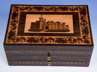 Tunbridge Ware Jewellery Box with Fridge Castle