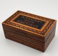 rosewood veneered trinket box