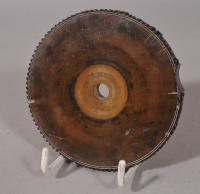S/5003 Antique Treen Early 19th Century Boxwood Manufacturer's Measuring Wheel