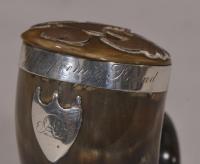 S/5027 Antique 19th Century Scottish Horn Snuff Mull