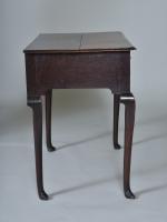 oak side table with cabriole legs
