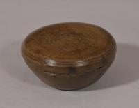 S/5036 Antique Treen Early 19th Century Sycamore Butter Bowl (Mealey Beg)