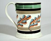 English Pottery Creamware Mocha Mug