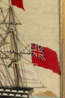 British Sailor's Woolwork of Two Royal Navy Ships
