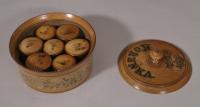 S/5076 Antique Treen 19th Century Mauchline Ware Sycamore Spice Box made for the Czech Market