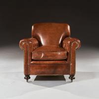Antique Leather Club Armchairs