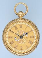 Gold English Lever with Decorative Gold Dial