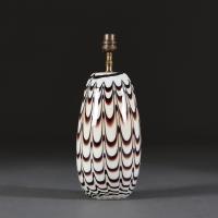 Murano Glass Drip Glaze Vase as a Lamp