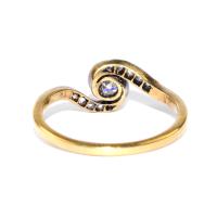 Edwardian Diamond Swirl Ring circa 1910
