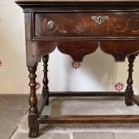 18th century inlaid Welsh oak side table