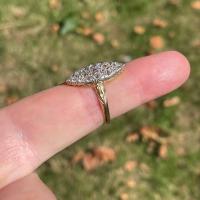 Victorian Diamond Marquise Ring circa 1880