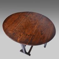 antique 17th century small oak platform gateleg table