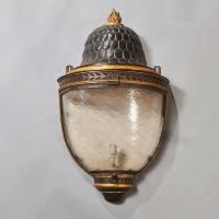 Early 19th Century French Tole Peinte and Parcel Gilt Wall Lanterns