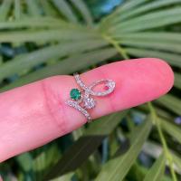 Art Nouveau Emerald and Diamond Ring circa 1905