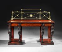 An Exceptional Regency Period Mahogany Serving Table With Leopard Monopodia Legs, English, Circa 1810