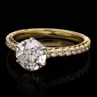 classic old-cut diamond solitaire ring