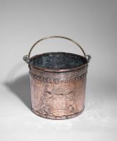 Nineteenth Century Flemish copper coal bucket