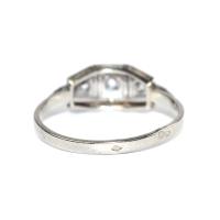 Art Deco Diamond 3 Stone Ring, French circa 1930