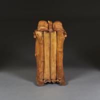 An Unusual Rustic Log Bin