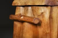 An Unusual Rustic Log Bin