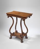Regency rosewood console table of small proportions