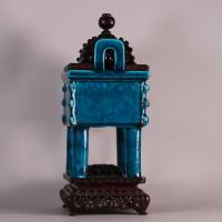 Fine Chinese turquoise food vessel Kangxi (1662-1722)