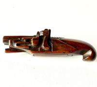 18th Century Fruitwood Snuff Pistol