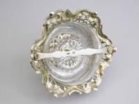 Victorian Rococo Revival silver gilt Inkwell