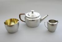 Victorian three piece Batchelor's Nesting SILVER Tea Set