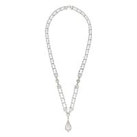 Pearl And Diamond Sautoir Necklace