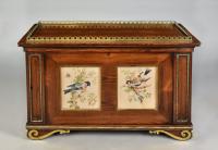 Regency kingwood table collector’s cabinet, circa 1810