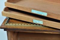 Regency rosewood table collector’s cabinet
