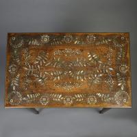 Arts and Crafts inlaid Centre Table of Islamic Influence