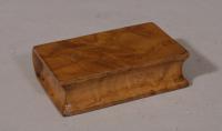 S/5061 Antique Treen Late Victorian Walnut Paperweight